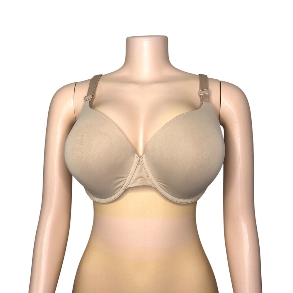 Victoria's Secret‎ THE T-SHIRT Push-Up Full Coverage Bra Size 40DD Beige Tan